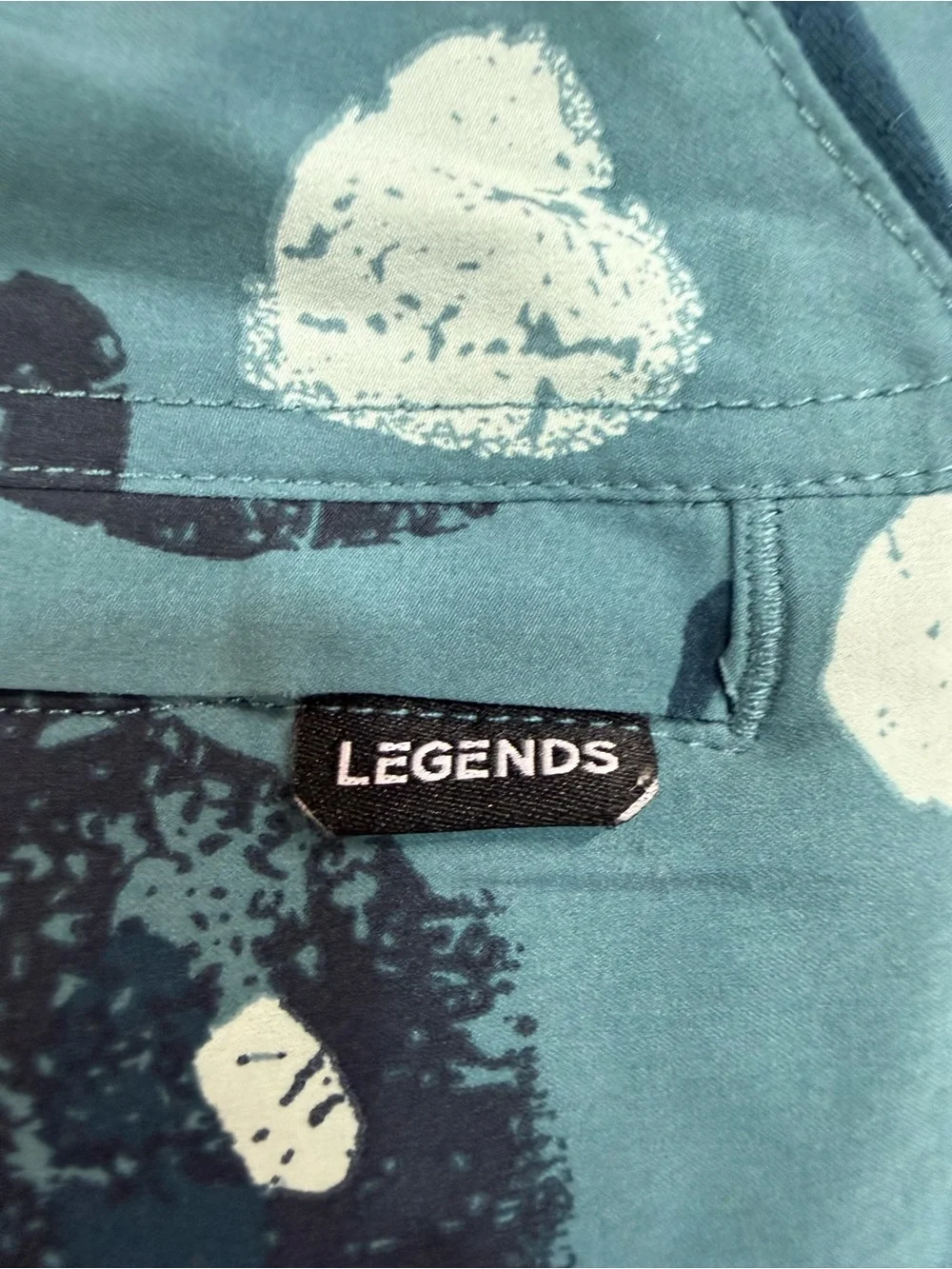 Legends Bishop Men’s Shorts Distressed Camo Marine Linerless with Pockets size L